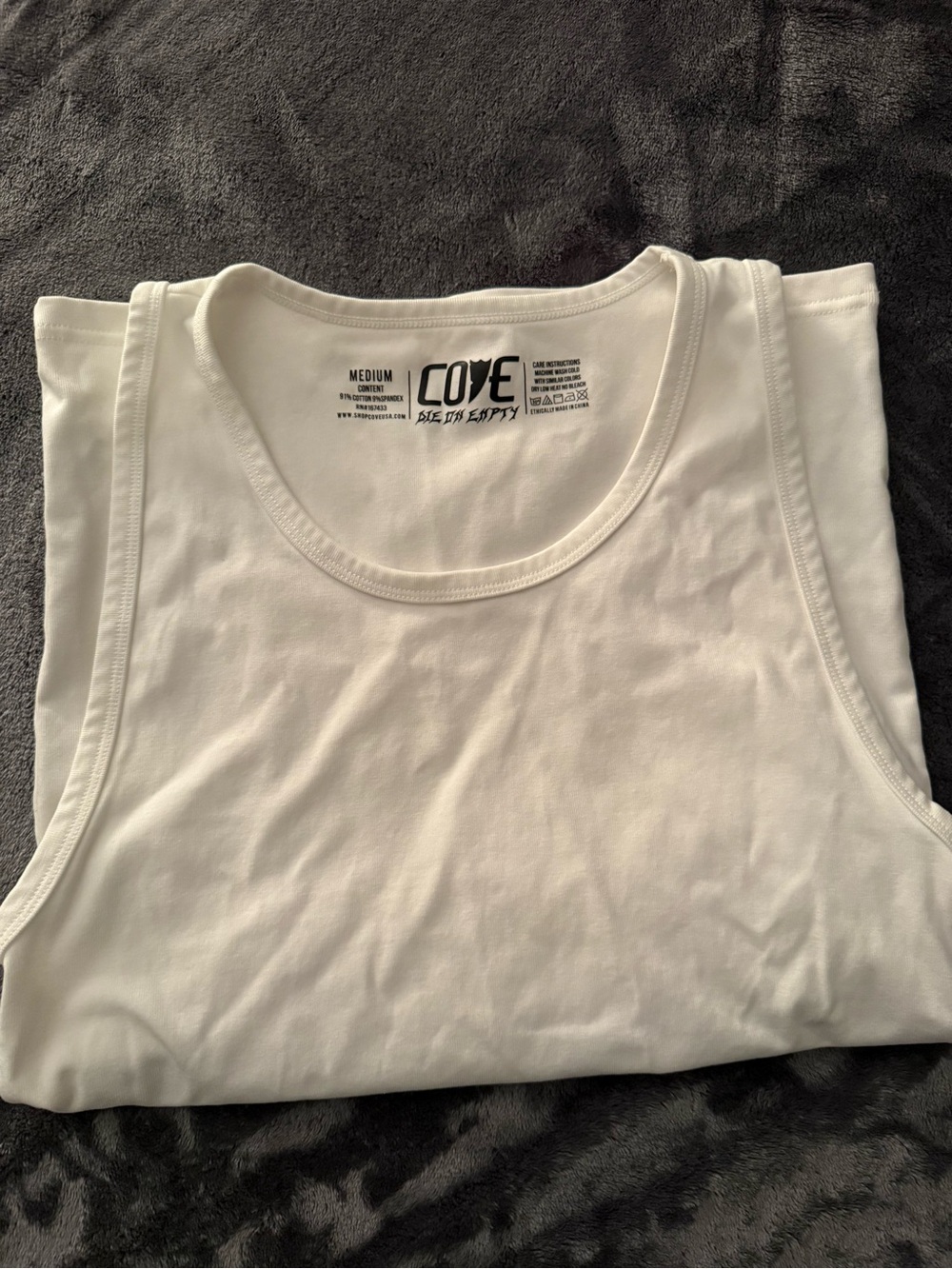 Cove White Men's Tank Top - Classic Scoop Neck